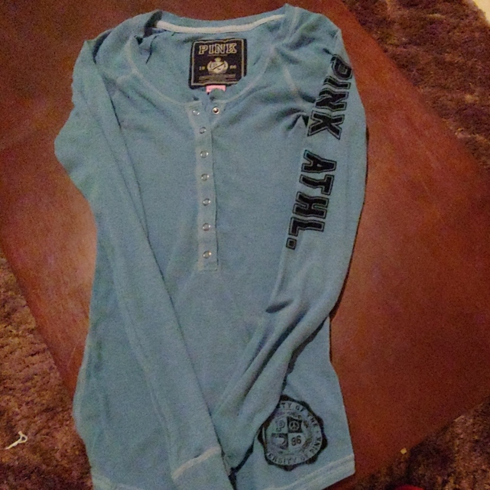 Pink Victoria secret Henley long sleeve